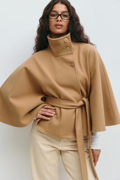 Belted Cape Jacket